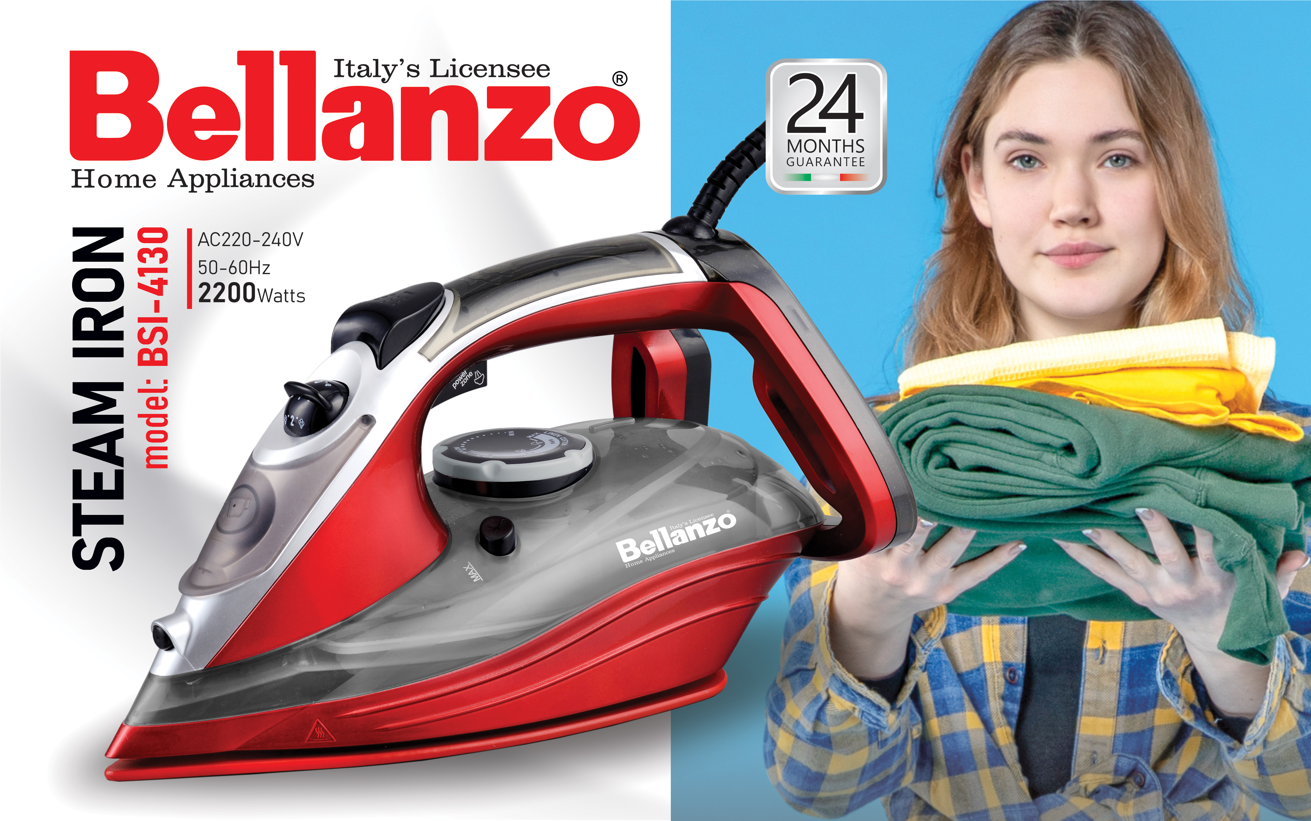 اتو بخار هوشمند کد 4130 بلانزو