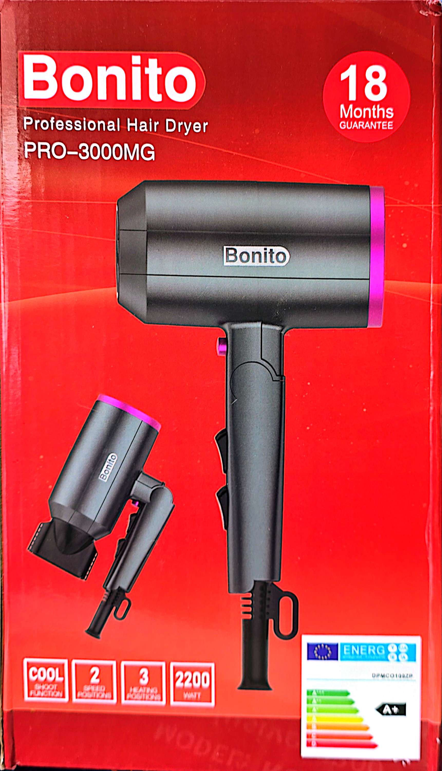 سشوار تاشو کد 3000MG بونیتو